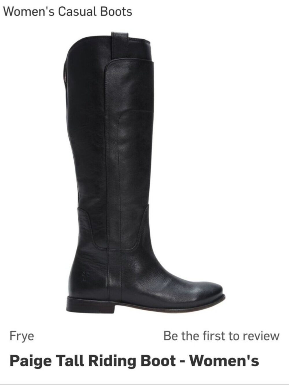 Frye Black Paige Tall Over-the-Knee Riding Boot
